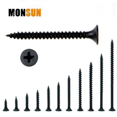 Black /Gray Phosphated Bugle Head Fine Thread Twin Fast Double Lead Thread Gypsum Nail Drywall Screws Made in China