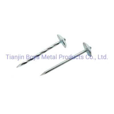 Bright Electro Galvanized Hot Dipped Umbrella Roofing Nail with Neoprene Washer