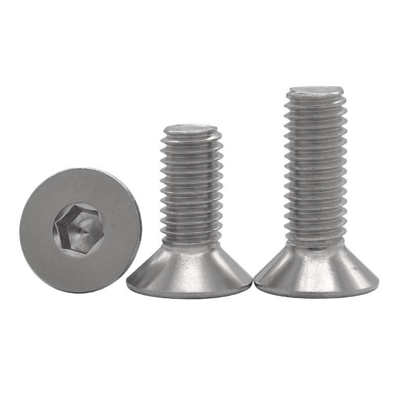DIN 7991 Flat Head Countersunk Head Hex Socket Cap Screw. Stainless Steel 304 316