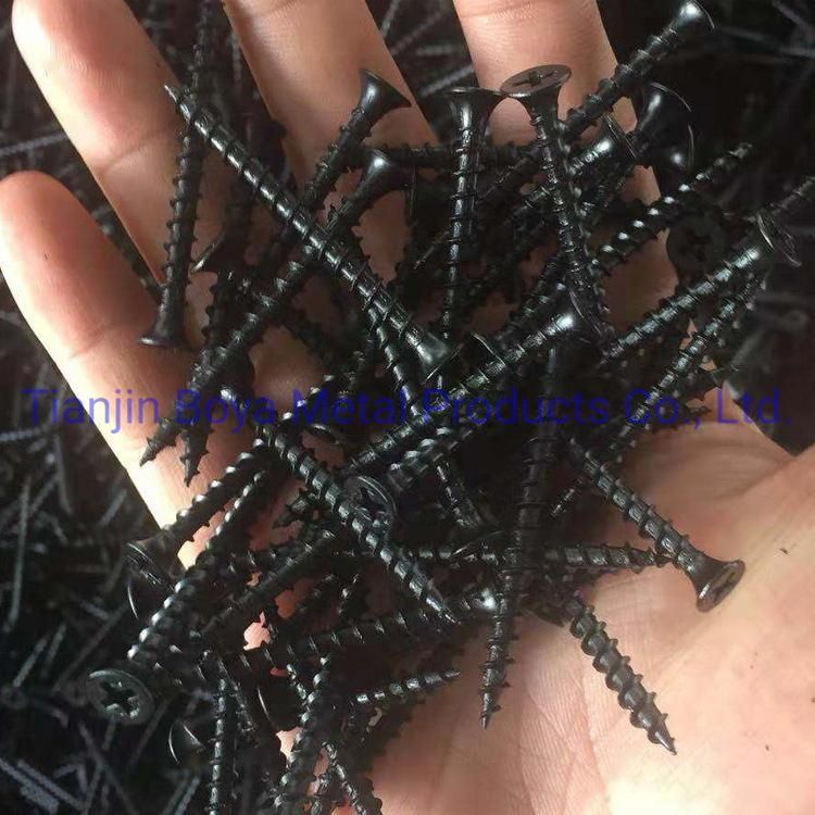 Material C1022 Carbon Steel Hardened Bugle Head Black Drywall Screw