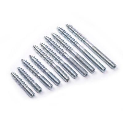 China Wholesale Furniture Hardware Fastener Factory M6 M8 M10 Double Threaded Wood Screws Solar Hanger Bolts Roof Screws