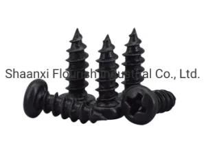 Black Cross Recessed Pan Head Steel Self Tapping Screws