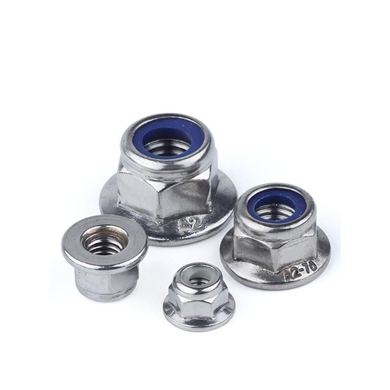Carbon Steel and Stainless Steel Nylon Insert DIN 6926 Hex Flange Lock Nuts