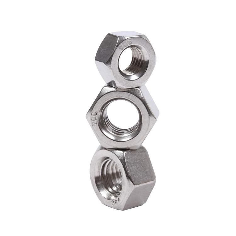 DIN934 Hex Nut Hex Head Nut Stainless Steel 304 316 A2 A4