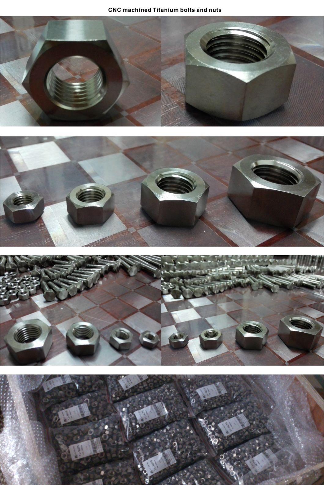 DIN934 Gr2 M3-M50 Polishing Titanium Hex Nuts