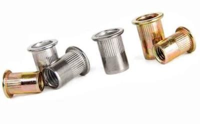 Pull Rivet Nut Half Hexagon Rivet Nut Flat Head Vertical Grain Rivet Nut Knurled Nut M3-M12