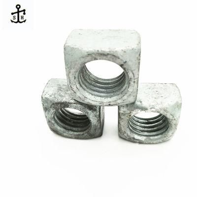 Hot DIP Galvanized DIN557 Carbon Steel Square Nuts Made in China