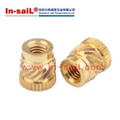 Tec-B-M4 SL-B-M4 4mm 5.7mm Brass Knurling Insert Nut