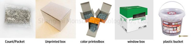 Zinc-Plated Steel Phillips Csk Head Self Drilling Screws with/Without Cutting Wings
