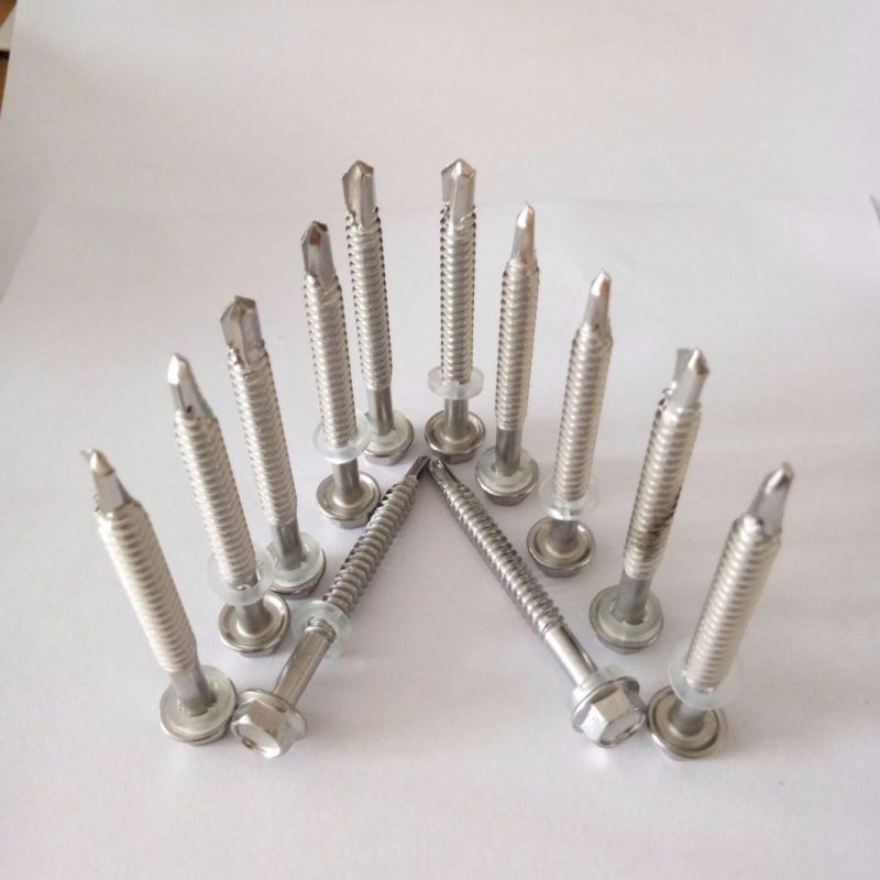 Hex Washer Head Self Tapping Screw with EPDM Bonded