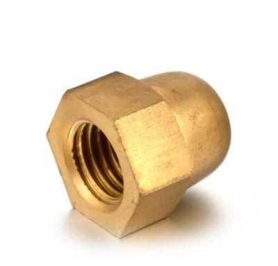 High Quality Hardware China Factory Brass Phosphor Bronze Hex Cap Nut