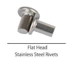 Stainless Steel 304 316 Copper Thin Flat Head Semi Tubular Metal Rivet for Furniture Nickel Custom Rivet Metal Hardware for Bags