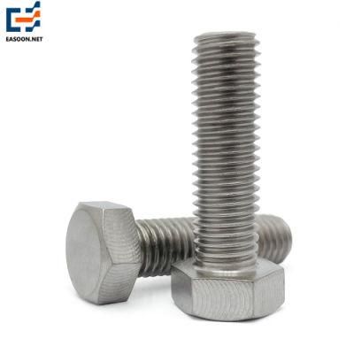 Titanium Bolt Hex Head Bolt Ta2 Ta5 M6 M8 Full Thread Titanium Bolt