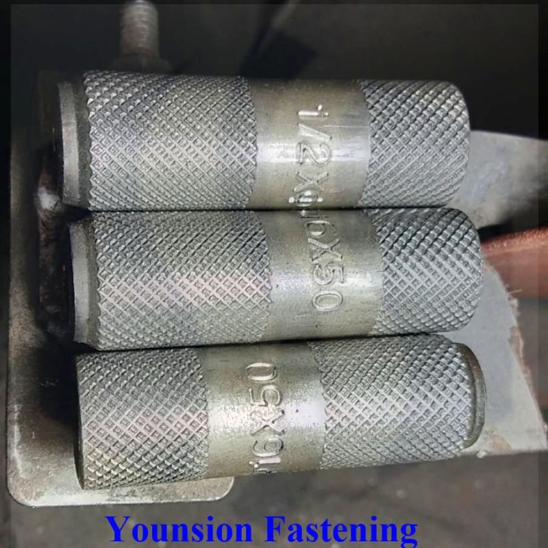 Double Single Knurling Dynaset Drop in Anchor with CE Eta in White Blue Yellow HDG Dac