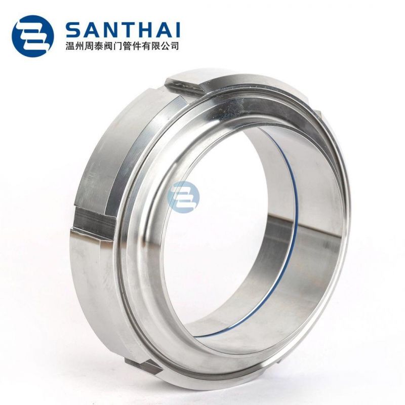Sanitary Stainless Steel SS304 Complete DIN Union with Chain