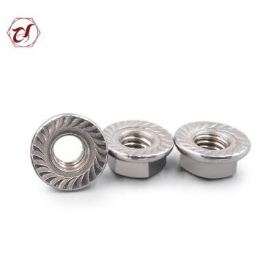 DIN6923 Stainless Steel 304 Hex Head Flange Nut/SS316 Flange Nut