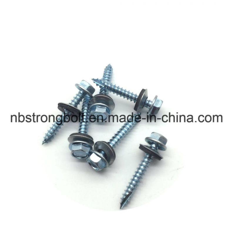 Hex Washer Hight Head Shoulder Under Head Post Ame Screw with Type 17 Cut Point Assembled Bonded Washer Type a