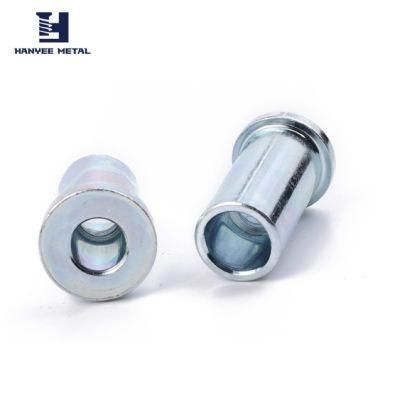 Customized High Precision Tubular Zinc Plating Semi-Hollow Rivet