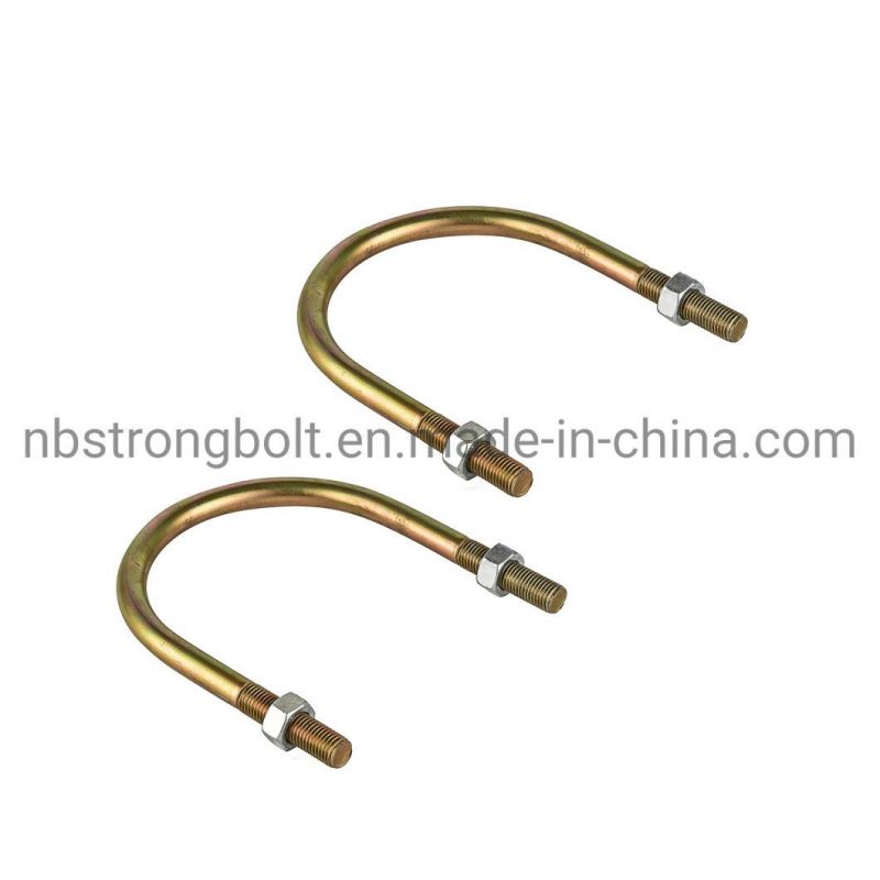 U Bolt Gr. 4.8 with White Zinc Plated Cr3+
