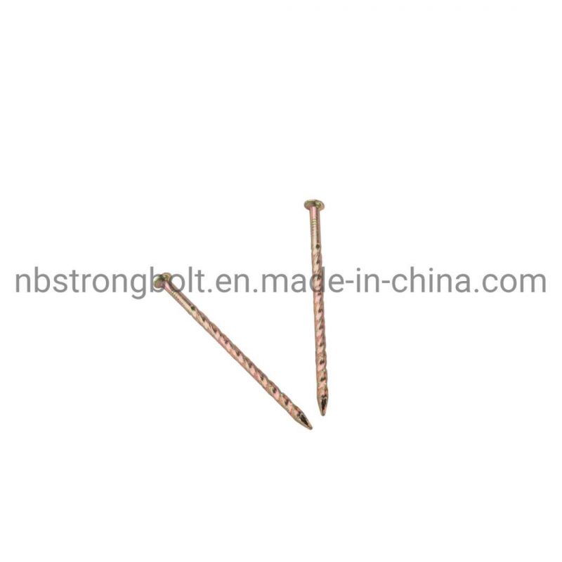 Galvanized Floor Nail with Color Zinc Plated