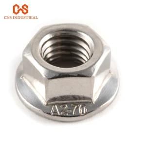 High Quality Stainless Steel 304 316 DIN6923 Hex Serrated Flange Nuts