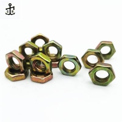 DIN 439 Galvanizing of Carbon Steel Thin Jam Mounting Hex Panel Nut Made in China