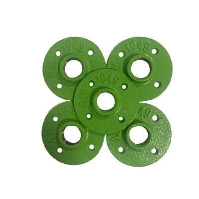 Chrome Malleable Iron 1/2 Inch 3/4 Inch Industrial Pipe Floor Flanges 4 Holes Malleable Iron Floor Flange