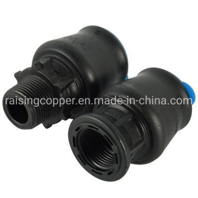 Plastic Pushfit Fittings Male and Female Adapter for PE Pipe