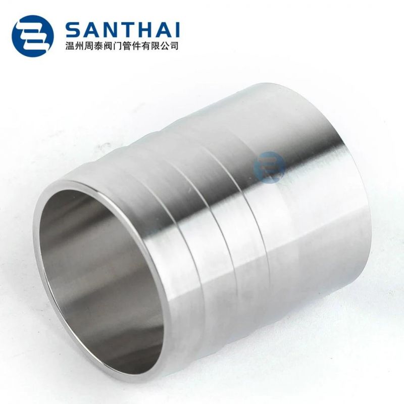 Santhai DIN SMS 3A Inch Sanitary Stainless Steel Pipe Fittings Butt Weld Hose Coupling Adapter, Quick Clamp Dairy Pipe Fittings