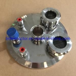 8inch Stainless Steel End Cap Lid with View Port Use for Bho Closed Loop Extractor