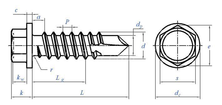 Hex Washer Head Self Drilling Screw