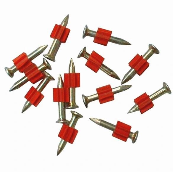 Low Carbon Steel Polished Gun Shooting Nails Drive Pins with Red Buffer