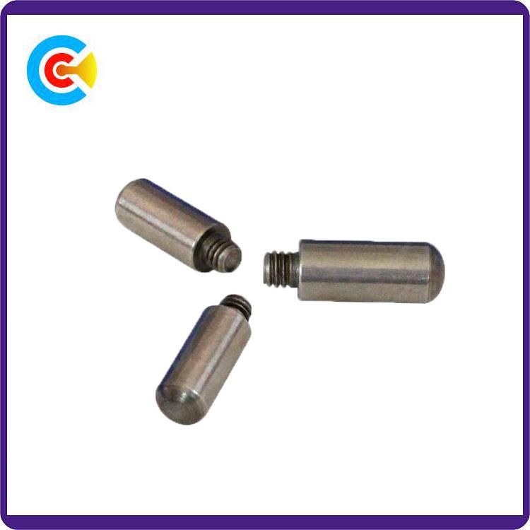 DIN/ANSI/BS/JIS Carbon-Steel/Stainless-Steel 4.8/8.8/10.9 Galvanized Pin Stud Screw for Building Railway