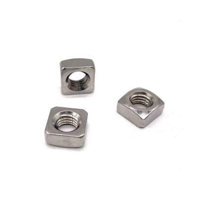 Stainless Steel 316 SS304 M4 M5 M6 M7 M8 M10 M12 Steel Square Weld Nut