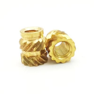 China Supplier CNC Turning M2.5 Brass Inserts Nut &amp; Mobile Phone Copper Nut&gt;=30