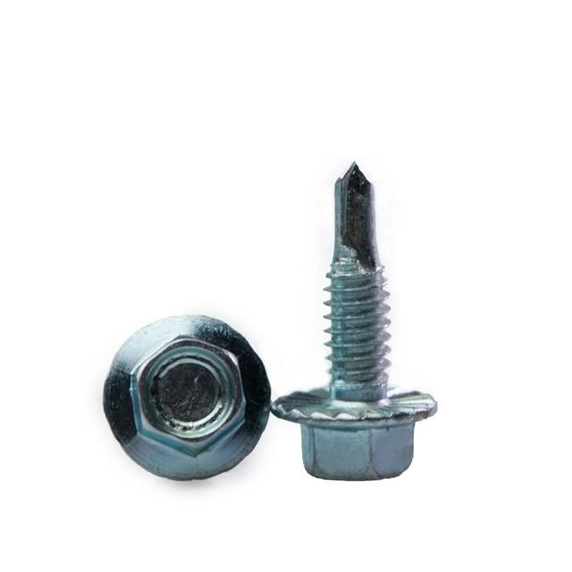 Zinc Plated Hex Head Self Drilling Screw with Flange