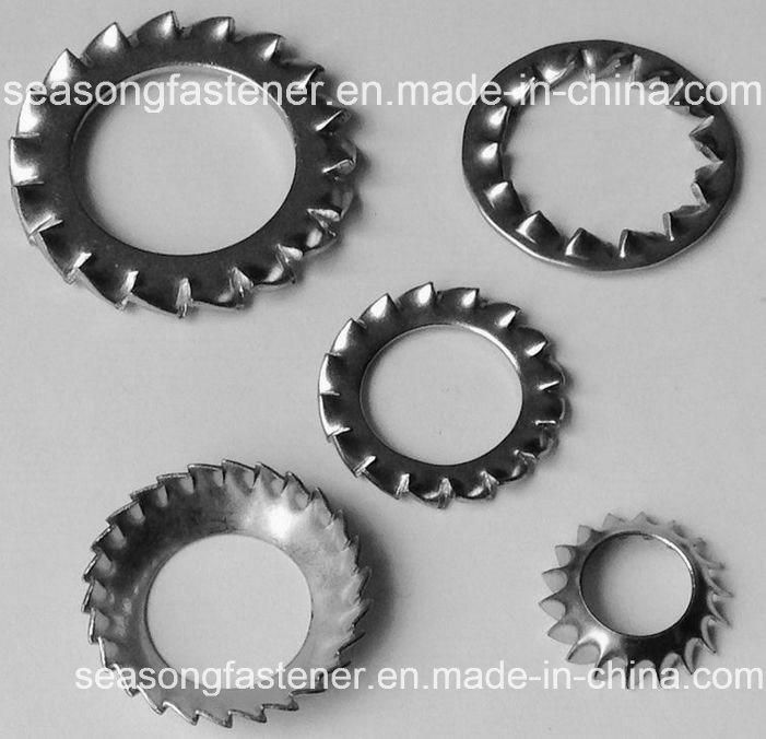 Stainless Steel External Lock Washer / Tooth Washer (DIN6798A)