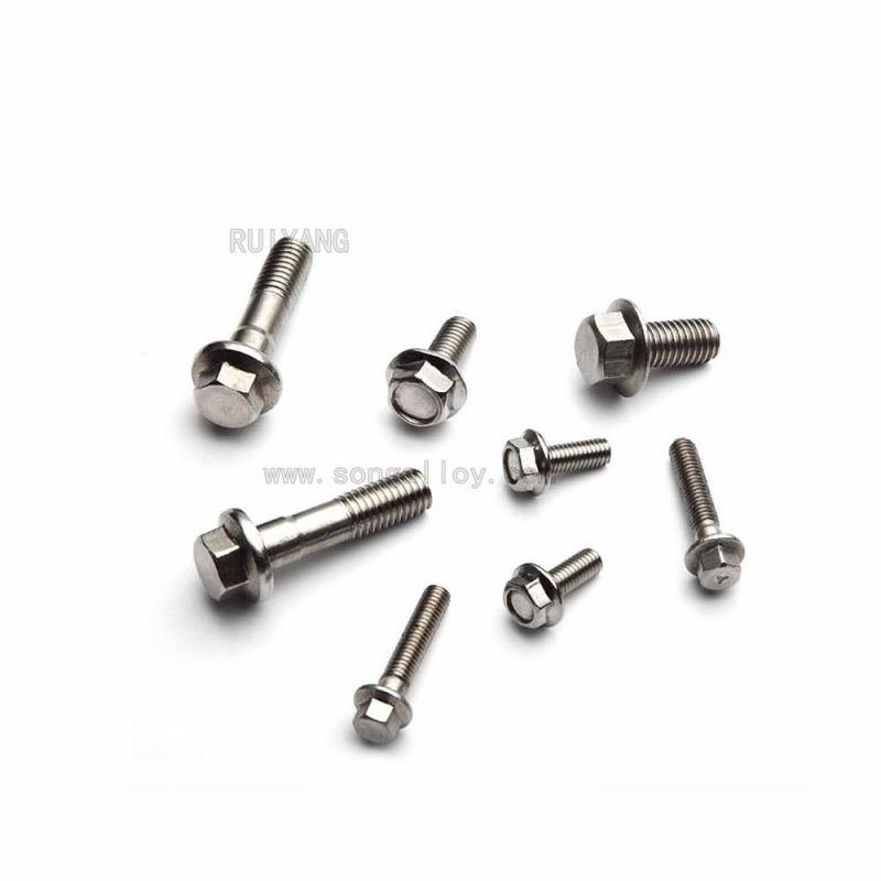 Fasteners GB5787/5789 316 Stainless Steel Hex Head Flange Bolts and Nuts