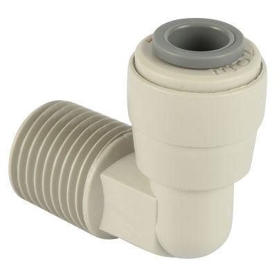 Xhnotion Pneumatic 1/4&prime; &prime; Tube Od-1/4&prime; &prime; BSPT Thread Male Elbow Water Filter Fittings