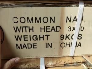 Common Nails Wooden Carton Packing