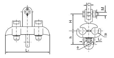 Suspension Clamps for Twin Jumper Conductors
