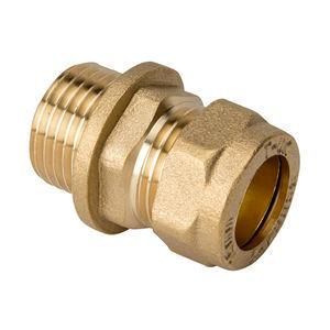 Reusable Brass Non Swivel Hose End Fitting