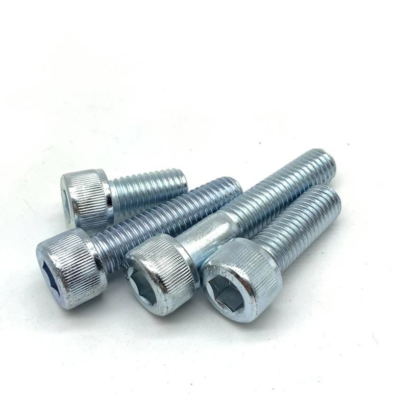 DIN 912 Hex Socket Cap Screw Hex Socket Head Bolt Allen Bolt Knurling Carbon Steel Zinc Plated Galvanized