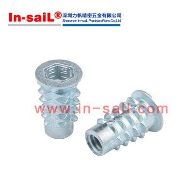 Self-Cutting Threaded Inserts Short