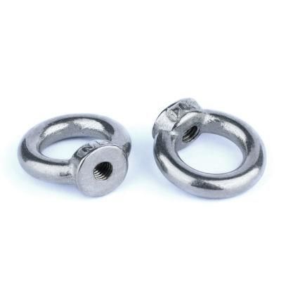 China Carbon Steel M8 316 Stainless Steel Eye Bolt and Nut Forged Galvanized M2 Ring Nut Aluminum DIN582 Anchor Lifting Eye Nuts