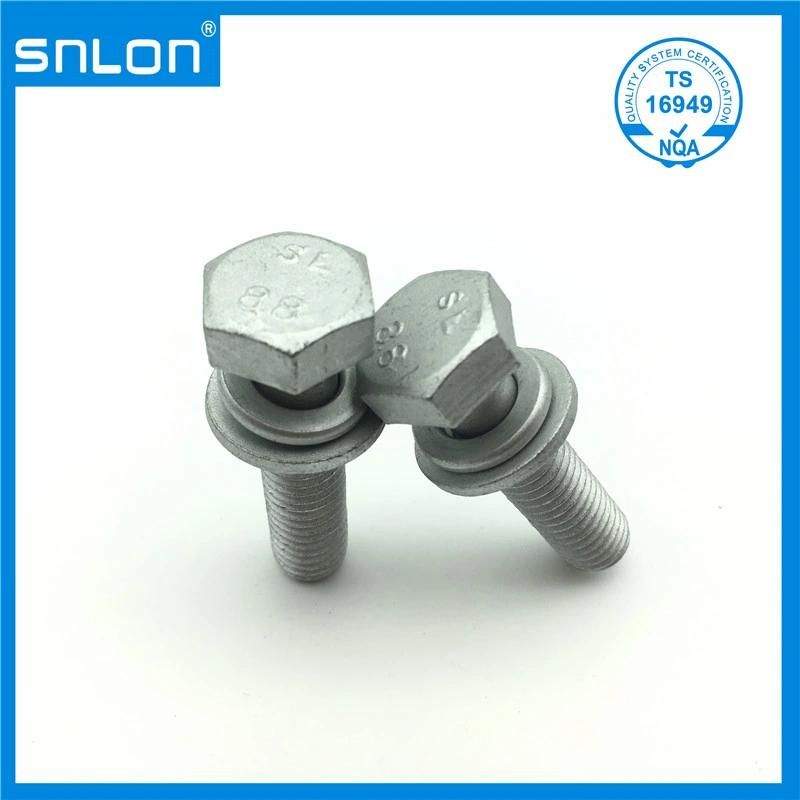 Hexagon Head Sems Screws Assembled Plain Washer Spring Washer