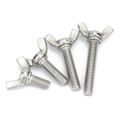 M8 M10 M12 A2-70A4-80 Stainless Steel SS304 316 Monel 400 2507 317L 904L Butterfly Wing Bolt/Nut and Wahser DIN3161 Buyer