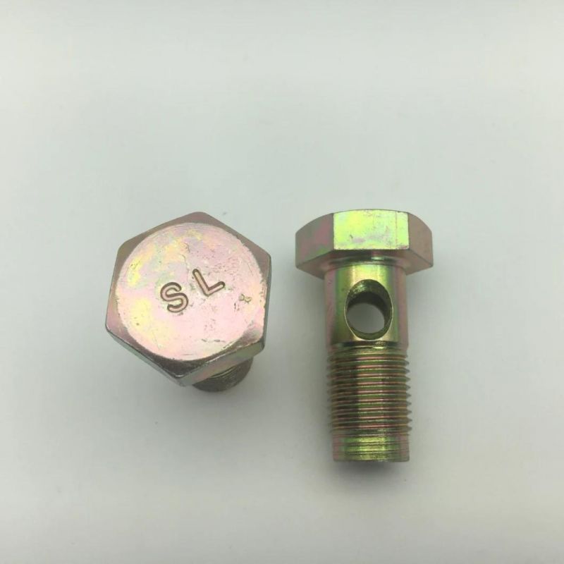 Zinc Plated Bolt Hex Bolt with Hole Hollow Bolt
