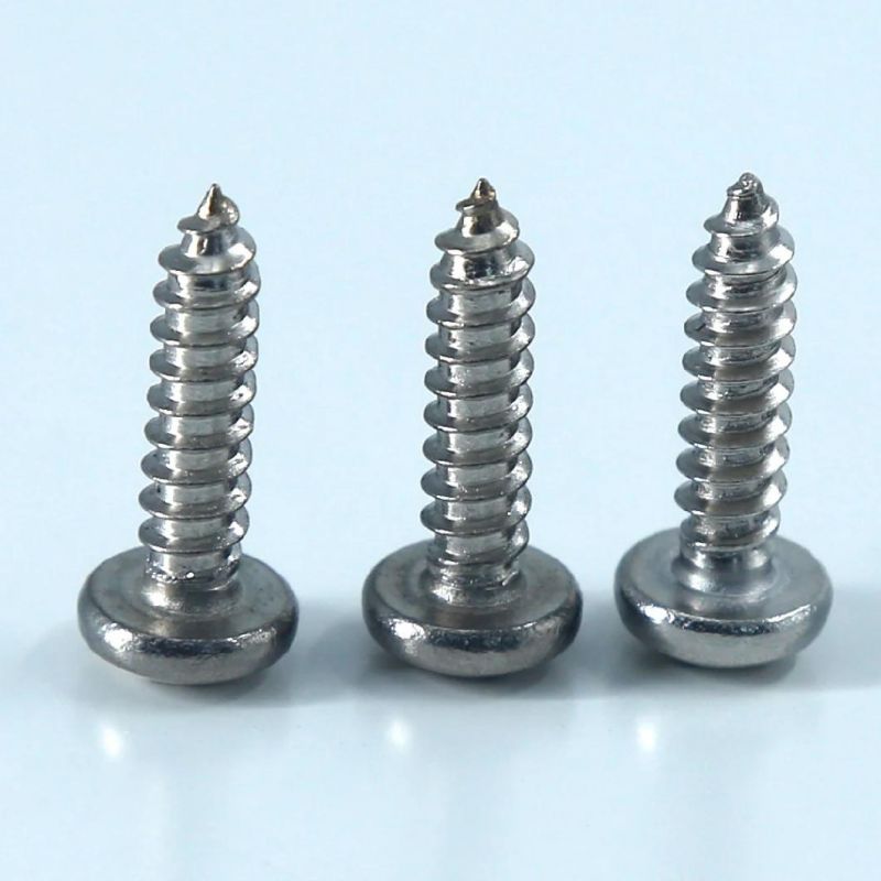 Stainless Steel Cross Recessed Pan Head Self Tapping Screw with Standards of DIN