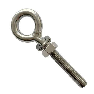 Stainless Steel Bent Eyebolt with Nut &amp; Washer